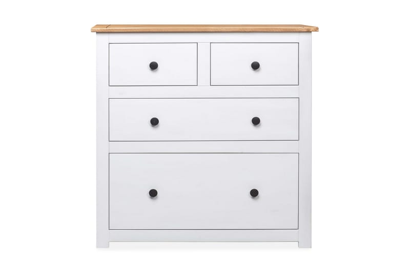 Skänk vit 80x40x83 cm furu panama - Vit - Förvaring - Förvaringsmöbler - Sideboard & skänk