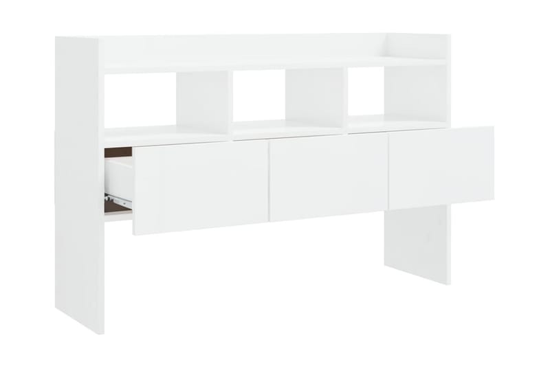 Skänk vit högglans 105x30x70 cm spånskiva - Vit högglans - Sideboard & skänk