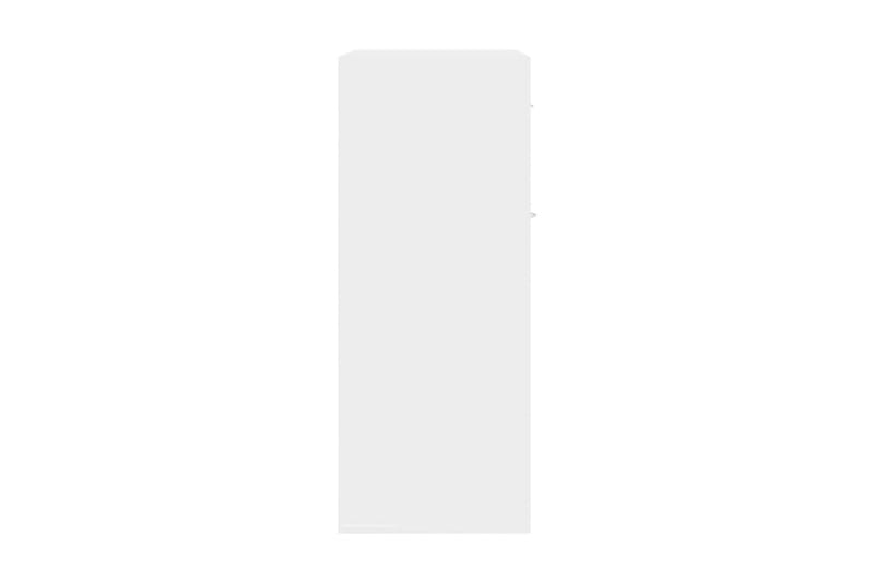Skänk vit högglans 60x30x75 cm spånskiva - Vit - Sideboard & skänk