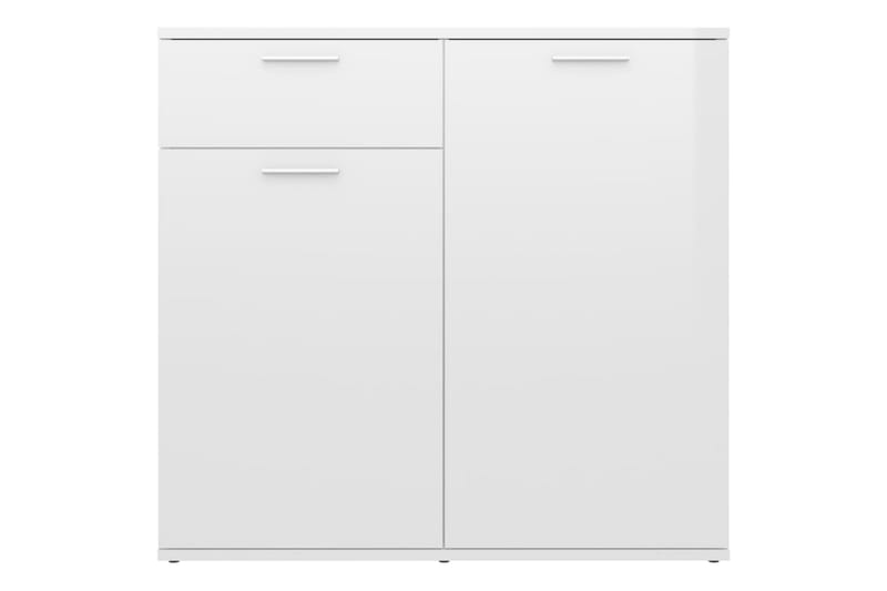 Skänk vit högglans 80x36x75 cm spånskiva - Vit - Förvaring - Förvaringsmöbler - Sideboard & skänk