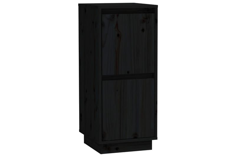 Skänkar 2 st svart 31,5x34x75 cm massiv furu - Svart - Förvaring - Förvaringsmöbler - Sideboard & skänk