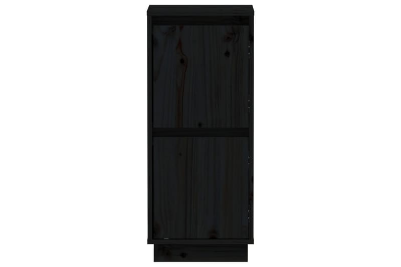 Skänkar 2 st svart 31,5x34x75 cm massiv furu - Svart - Sideboard & skänk