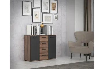 Sredets Sideboard 34x105 cm - Brun/Svart - Förvaring - Förvaringsmöbler - Sideboard & skänk