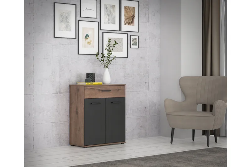 Sredets Sideboard 34x70 cm - Brun/Svart - Förvaring - Förvaringsmöbler - Sideboard & skänk