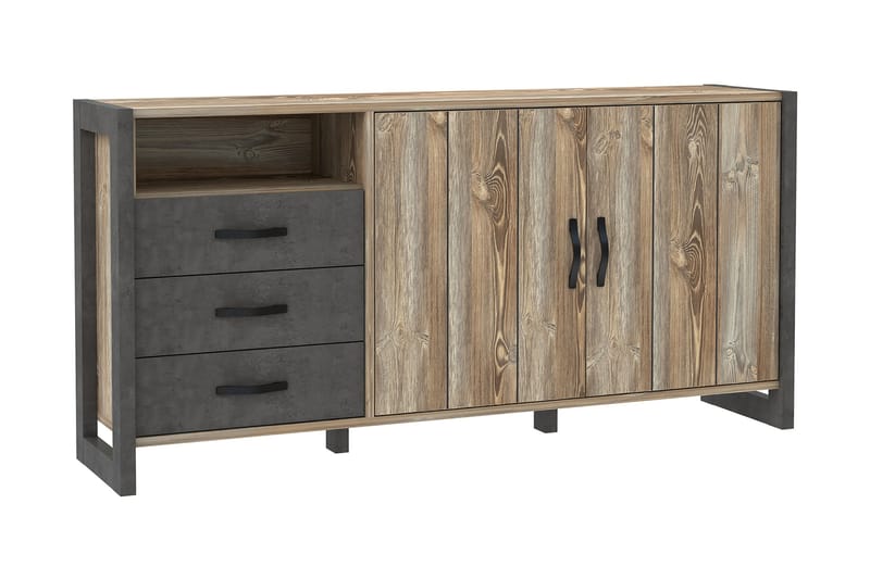 Strumica Sideboard 43x190 cm - Brun/Grå - Sideboard & skänk