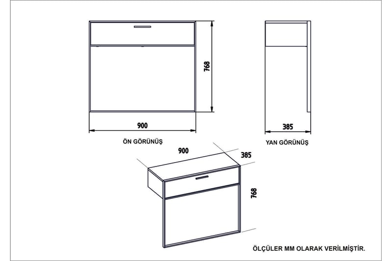 Susia Sideboard 90 cm - Guld|Svart - Förvaring - Förvaringsmöbler - Sideboard & skänk