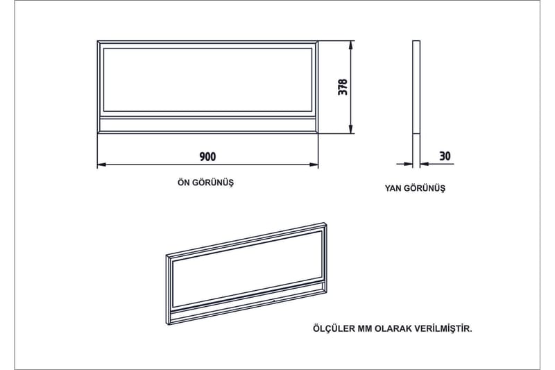 Susia Sideboard 90 cm i Trä med Metallram - Guld|Svart - Förvaring - Förvaringsmöbler - Sideboard & skänk