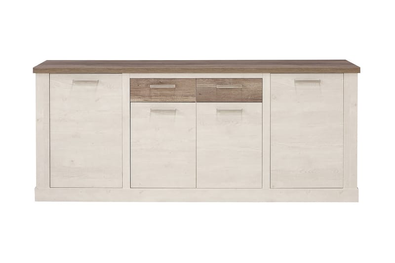 Talebi Skänk 41x213 cm - Brun/Vit - Förvaring - Förvaringsmöbler - Sideboard & skänk