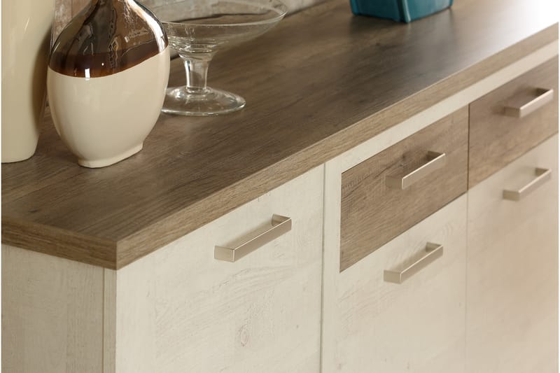Talebi Skänk 41x213 cm - Brun/Vit - Förvaring - Förvaringsmöbler - Sideboard & skänk