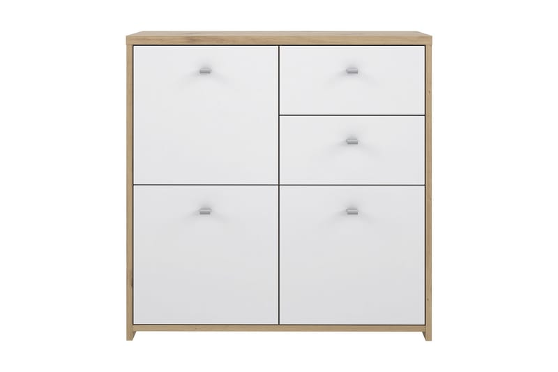Toledor Sideboard 2 Lådor 74x77 cm - Brun/Vit - Förvaring - Förvaringsmöbler - Sideboard & skänk