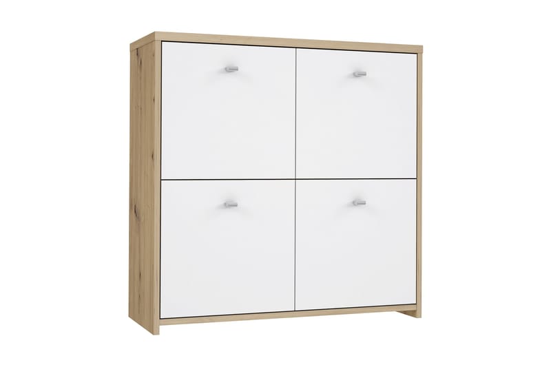 Toledor Sideboard 4 Skåp 74x77 cm - Brun/Vit - Förvaring - Förvaringsmöbler - Sideboard & skänk