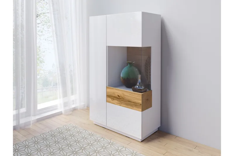 Tomeka Sideboard i Trä - Vit|Transparent|Beige - Förvaring - Förvaringsmöbler - Sideboard & skänk