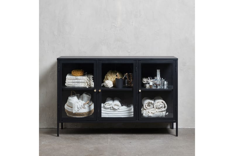 Umbri Sideboard 3 delar 132 cm - Svart - Förvaring - Förvaringsmöbler - Sideboard & skänk