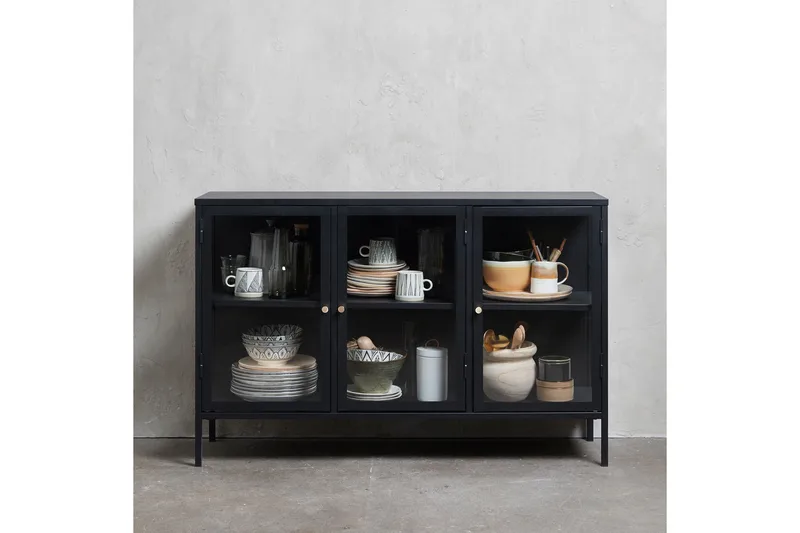 Umbri Sideboard 3 delar 132 cm - Svart - Förvaring - Förvaringsmöbler - Sideboard & skänk