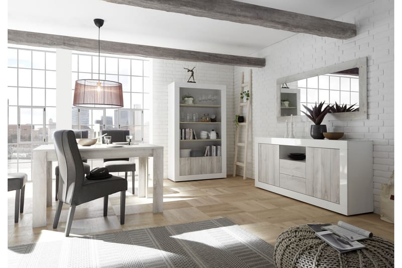 Urbino Skänk 184 cm - Grå/Vit - Förvaring - Förvaringsmöbler - Sideboard & skänk