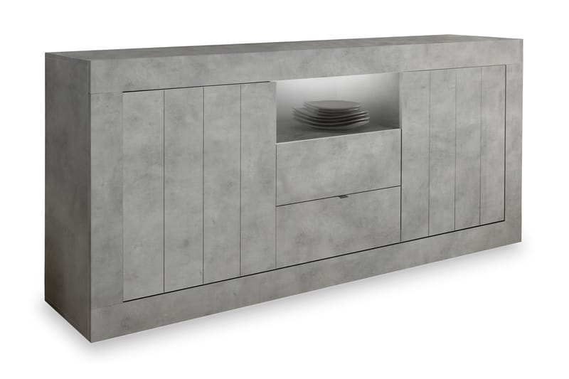 Urbino Skänk 184 cm - Ljusgrå Betong - Sideboard & skänk