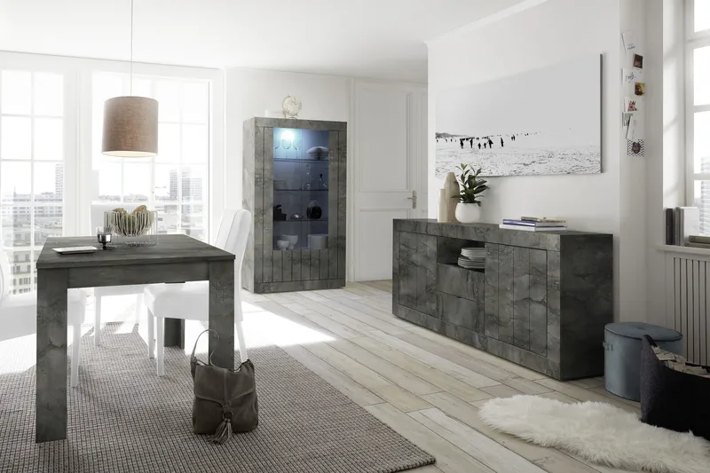 Urbino Skänk 184 cm - Mörkgrå Betong - Förvaring - Förvaringsmöbler - Sideboard & skänk