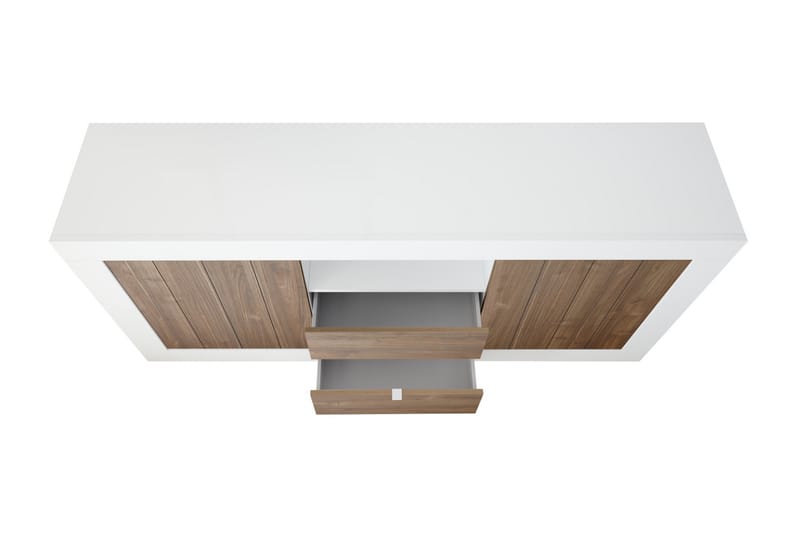 Urbino Skänk 184 cm - Vit/Trä/Natur - Sideboard & skänk