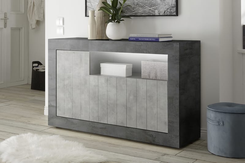 Urbino Skänk Medio 138 cm - Grå - Sideboard & skänk