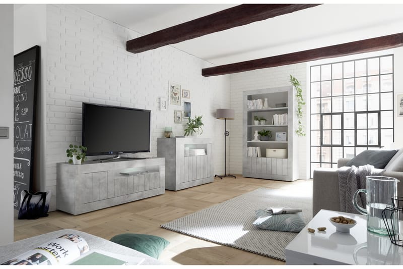 Urbino Piccolo Skänk 110 cm - Ljusgrå Betong - Förvaring - Förvaringsmöbler - Sideboard & skänk