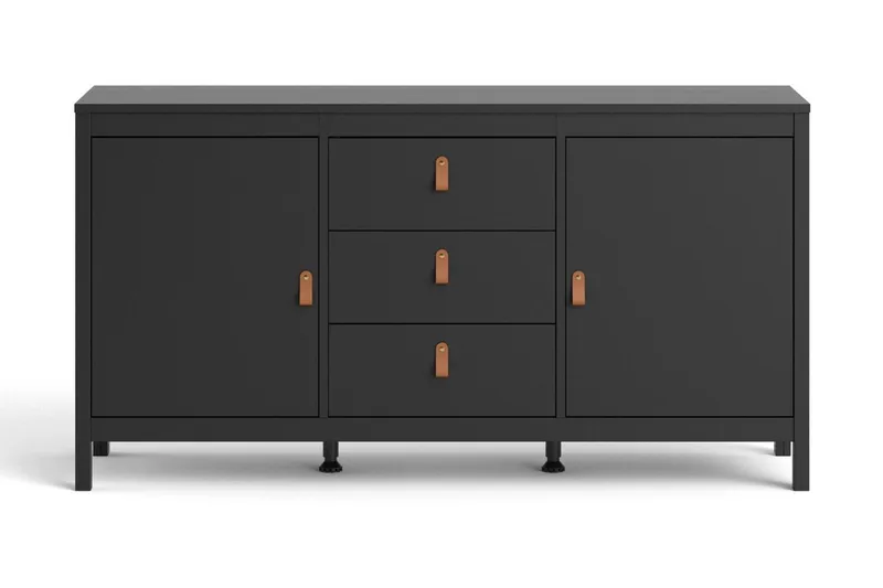 Vallvidera Sideboard 38x151 cm - Svart/Natur - Förvaring - Förvaringsmöbler - Sideboard & skänk