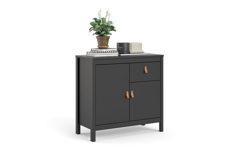 Vallvidera Sideboard 38x82 cm - Svart/Natur - Sideboard & skänk