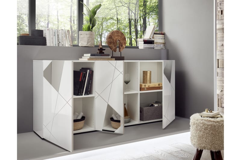 Vittoria Sideboard 42x181 cm Vit - Lc Spa - Förvaring - Förvaringsmöbler - Sideboard & skänk