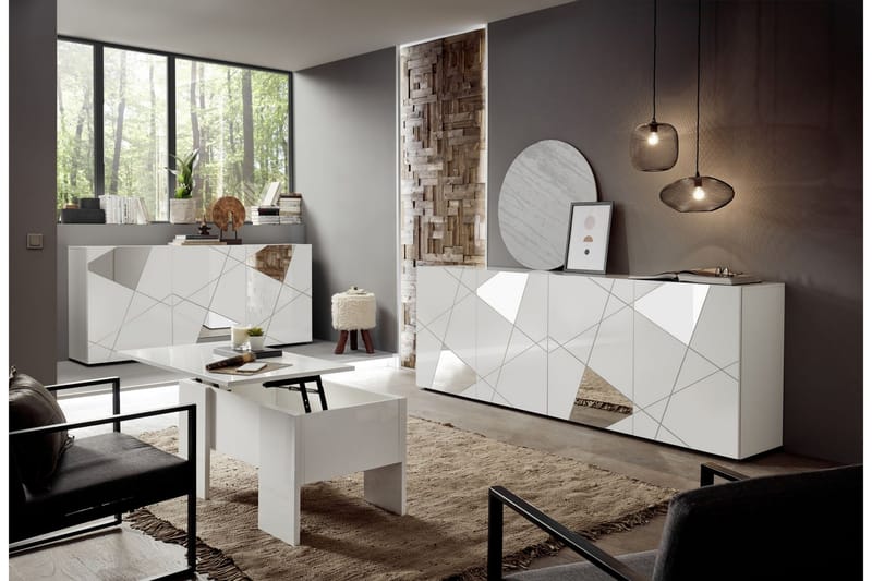 Vittoria Sideboard 42x181 cm Vit - Lc Spa - Förvaring - Förvaringsmöbler - Sideboard & skänk