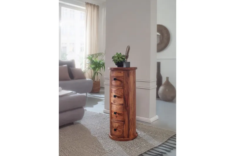 Willowdale Sideboard 35 cm 4 Lådor Runt - Brun - Förvaring - Förvaringsmöbler - Sideboard & skänk