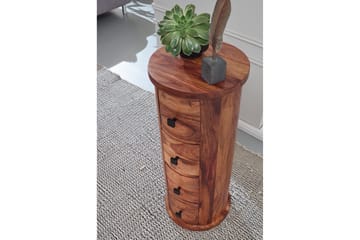 Willowdale Sideboard 35 cm 4 Lådor Runt - Brun - Förvaring - Förvaringsmöbler - Sideboard & skänk