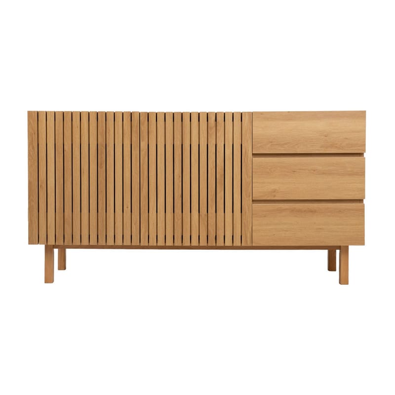 Sideboard Sunny melamine ek 150x40x80 cm - melaminek - Förvaring - Förvaringsmöbler - Sideboard & skänk
