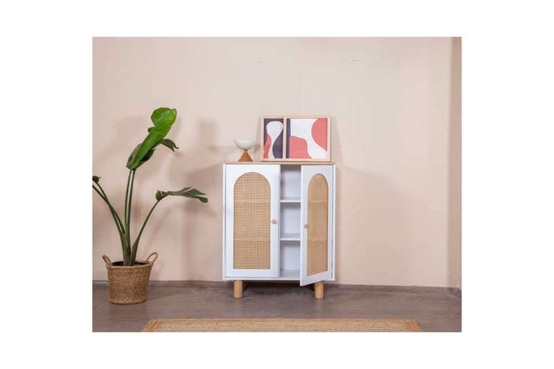 Sideboard Terra Vit / Ek - Natur/Vit - Förvaring - Förvaringsmöbler - Sideboard & skänk