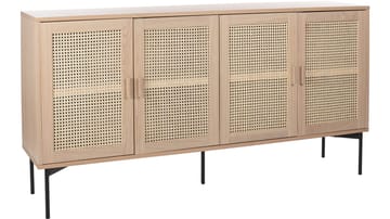 Sideboard Traunfled 4 Dörr - Vitpigmenterad - Förvaring - Förvaringsmöbler - Sideboard & skänk