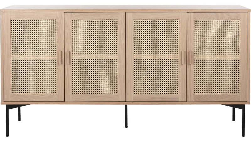 Sideboard Traunfled 4 Dörr, Vitpigmenterad