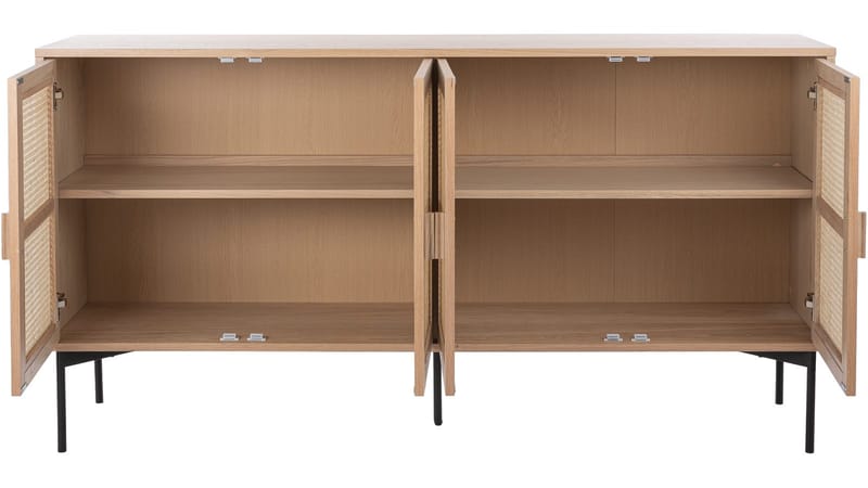Sideboard Traunfled 4 Dörr - Vitpigmenterad - Förvaring - Förvaringsmöbler - Sideboard & skänk