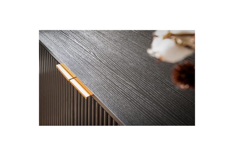 Sideboard Wohnling Folierad spånskiva ekoptik 120 cm 2 dörrar 3 lådor modern - Förvaring - Förvaringsmöbler - Sideboard & skänk