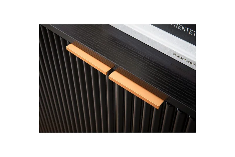 Sideboard Wohnling Folierad spånskiva ekoptik 150 cm 4 dörrar modern - Möbler - Bord & matgrupper - Avlastningsbord - Konsolbord & sidobord