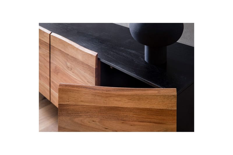 Sideboard Wohnling Massiv trä träd kant 180 cm 4 dörrar industriell - Förvaring - Förvaringsmöbler - Sideboard & skänk