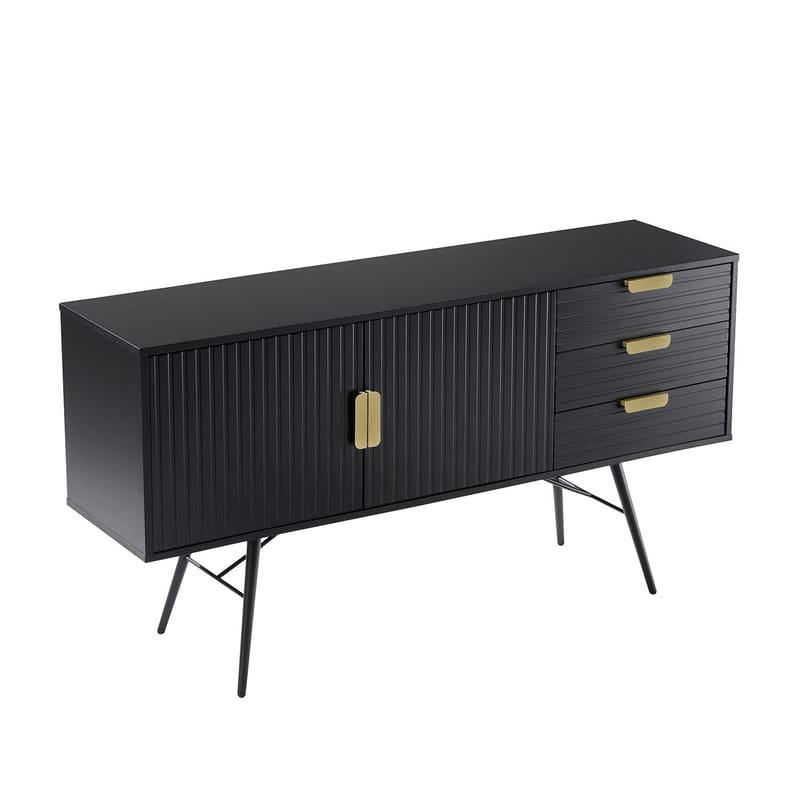 Sideboard Pixar svart 150x40x80 cm - Svart - Förvaring - Förvaringsmöbler - Sideboard & skänk