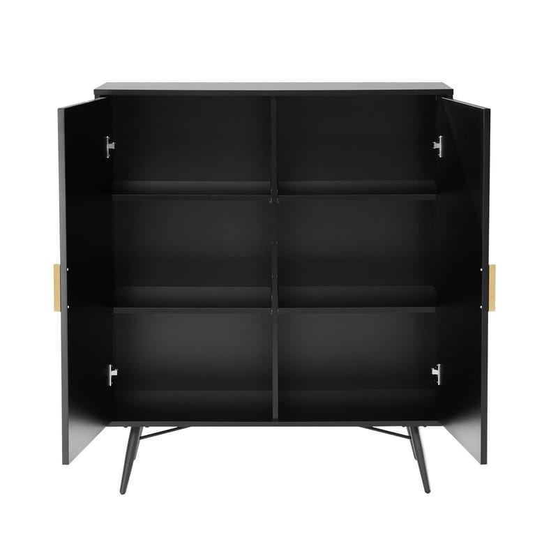 Sideboard Pixar svart 100x40x115 cm - Svart - Förvaring - Förvaringsmöbler - Sideboard & skänk