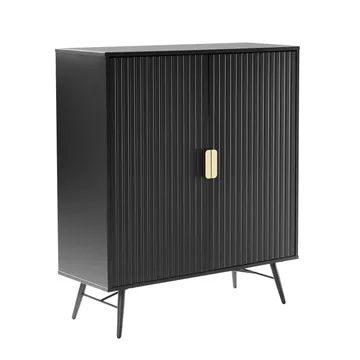 Sideboard Pixar svart 100x40x115 cm - Svart - Förvaring - Förvaringsmöbler - Sideboard & skänk