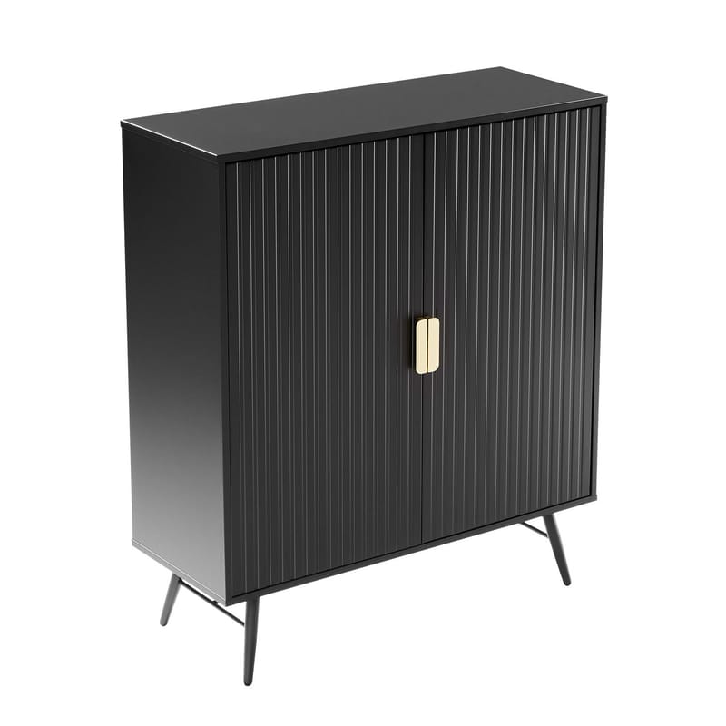 Sideboard Pixar svart 100x40x115 cm - Svart - Förvaring - Förvaringsmöbler - Sideboard & skänk