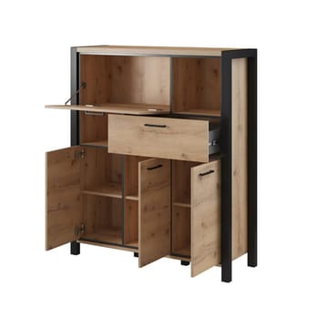 Skänk Aktiv 3 Dörrar 1 Låda 1 Nedfällbar Dörr - Förvaring - Förvaringsmöbler - Sideboard & skänk