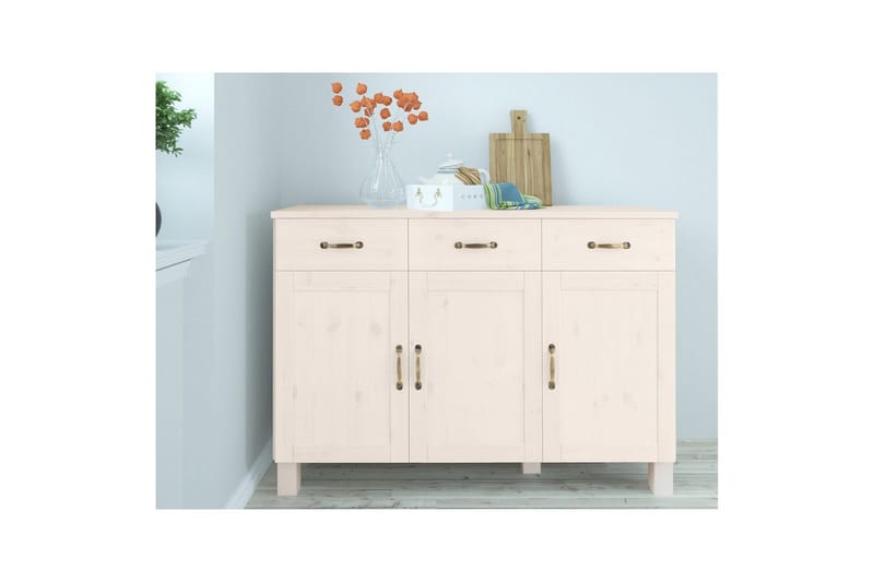 Skänk Alby 125x38x85 cm, Vit - 125x38x85 cm, Vit - Förvaring - Förvaringsmöbler - Sideboard & skänk
