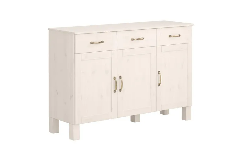 Skänk Alby 125x38x85 cm, Vit, 125x38x85 cm, Vit