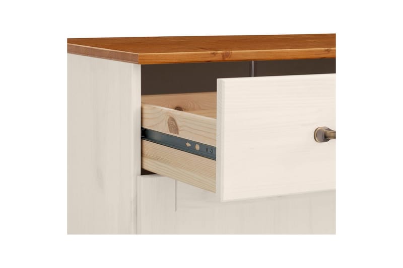 Skänk Alby 125x38x85 cm, Vit/Honung - 125x38x85 cm, Vit/Honung - Förvaring - Förvaringsmöbler - Sideboard & skänk