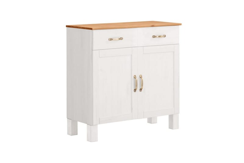 Skänk Alby 85x38x85 cm, Vit/Honung - 85x38x85 cm, Vit/Honung - Förvaring - Förvaringsmöbler - Sideboard & skänk