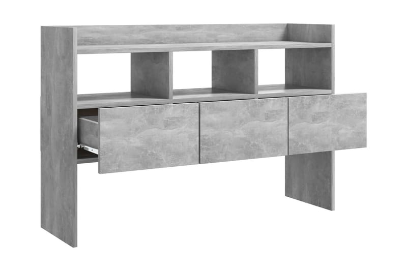 Skänk betonggrå 105x30x70 cm spånskiva - Grå - Sideboard & skänk