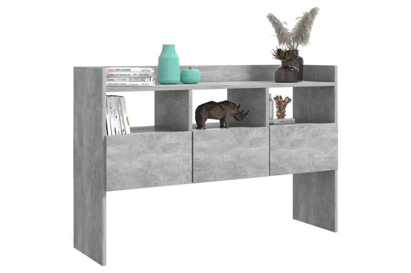 Skänk betonggrå 105x30x70 cm spånskiva - Grå - Förvaring - Förvaringsmöbler - Sideboard & skänk