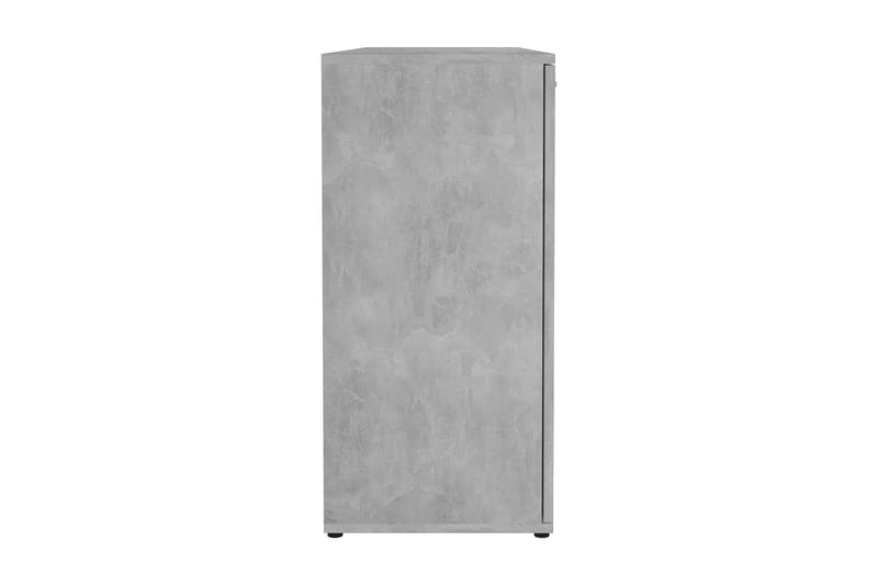 Skänk betonggrå 120x35,5x75 cm spånskiva - Grå - Sideboard & skänk
